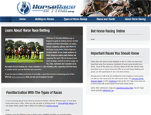 Tablet Screenshot of horseracebetting.org
